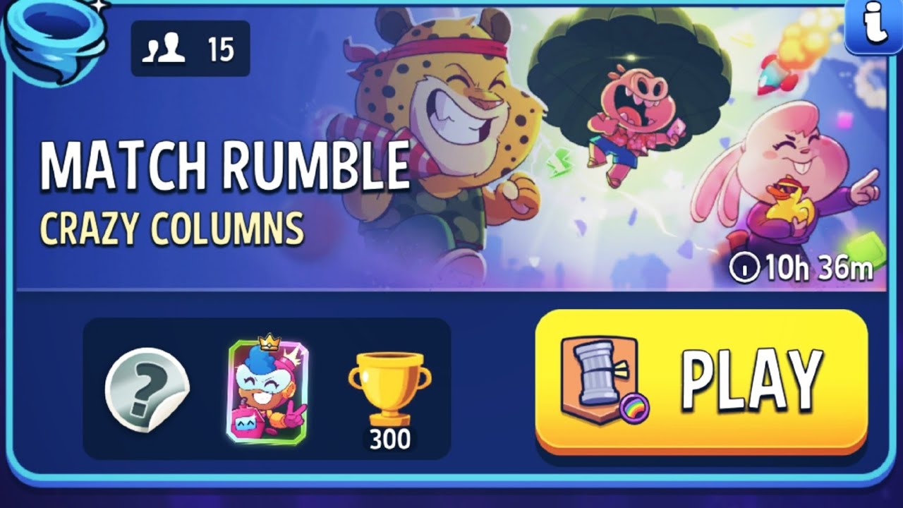 Match rumble crazy column rainbow match masters today gameplay