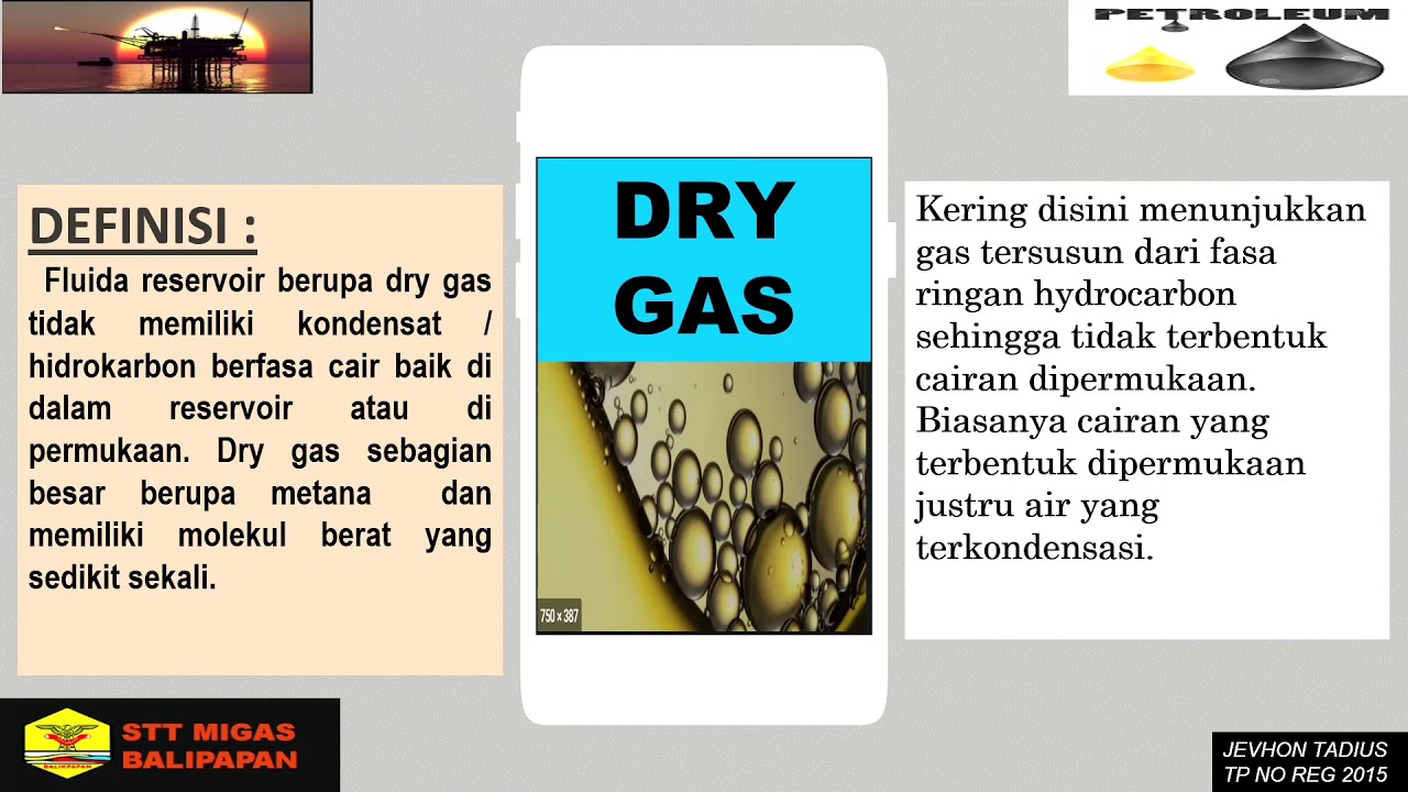 DRY GAS [ FLUIDA RESERVOIR ] ----- Teknik Perminyakan