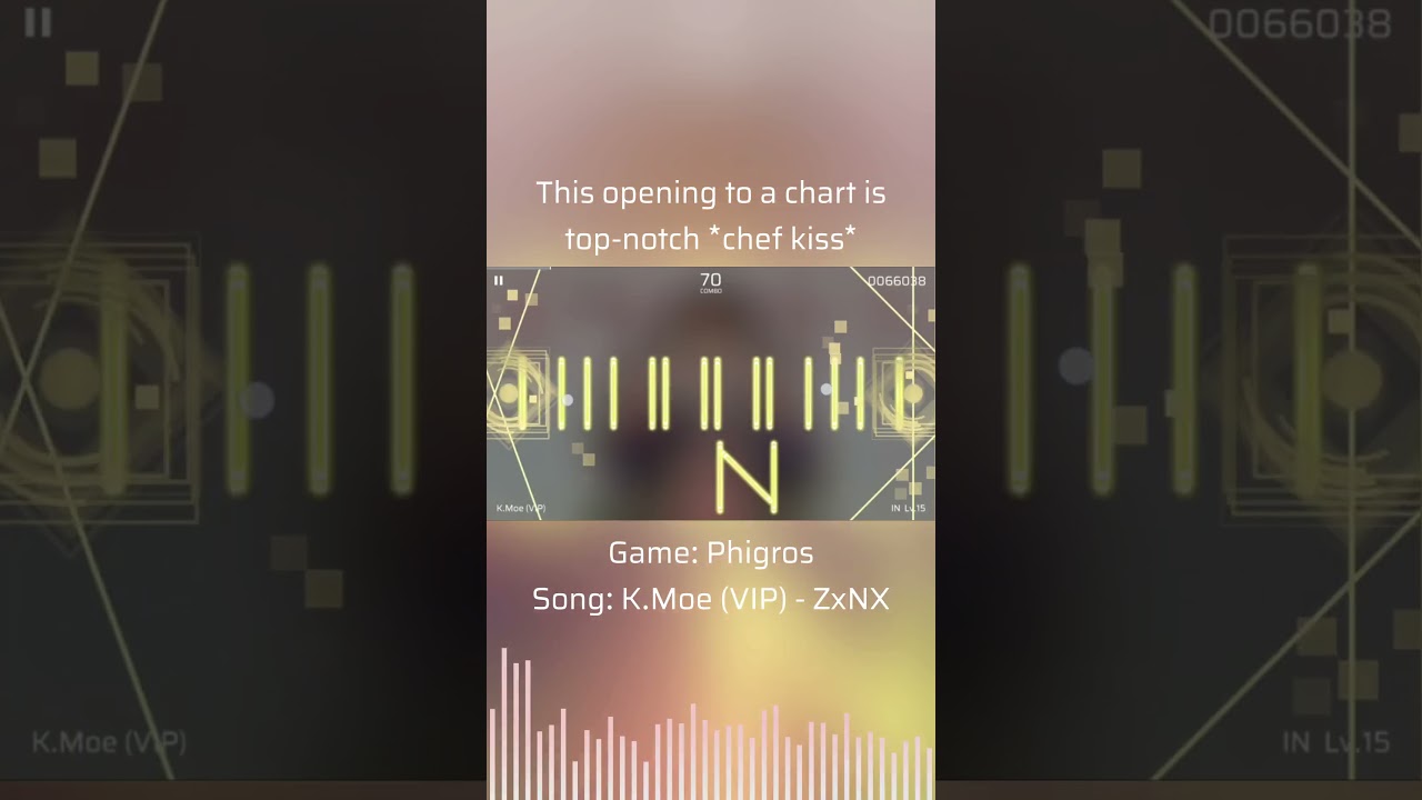 [Phigros] how to open a chart in a stylish (and cute) way #rhythmgame #音ゲー #phigros