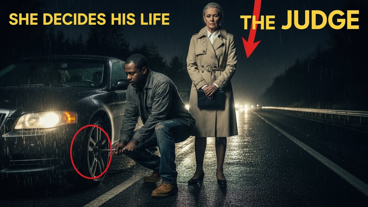 Single Dad Assisted a Woman With Flat Tire —Next Day, She Sat at the Judge’s Bench Deciding His Fate