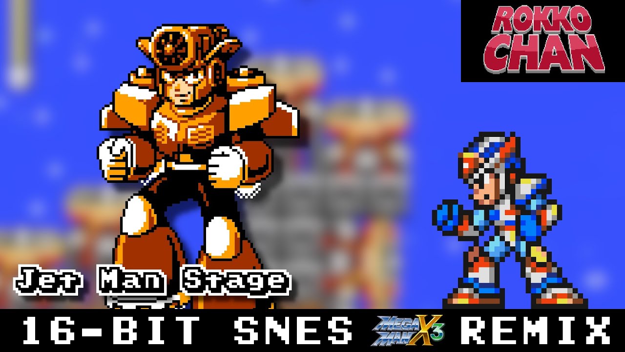 [16-Bit;SNES]Jet Man - Rokko Chan【MMX3 Style, AddmusicK】