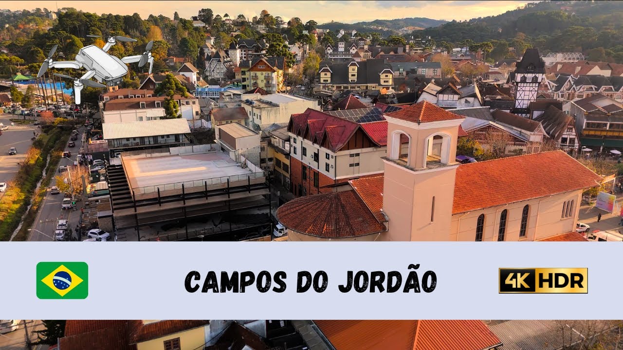 [4K HDR] 🇧🇷 Campos do Jordão - by drone 🇧🇷