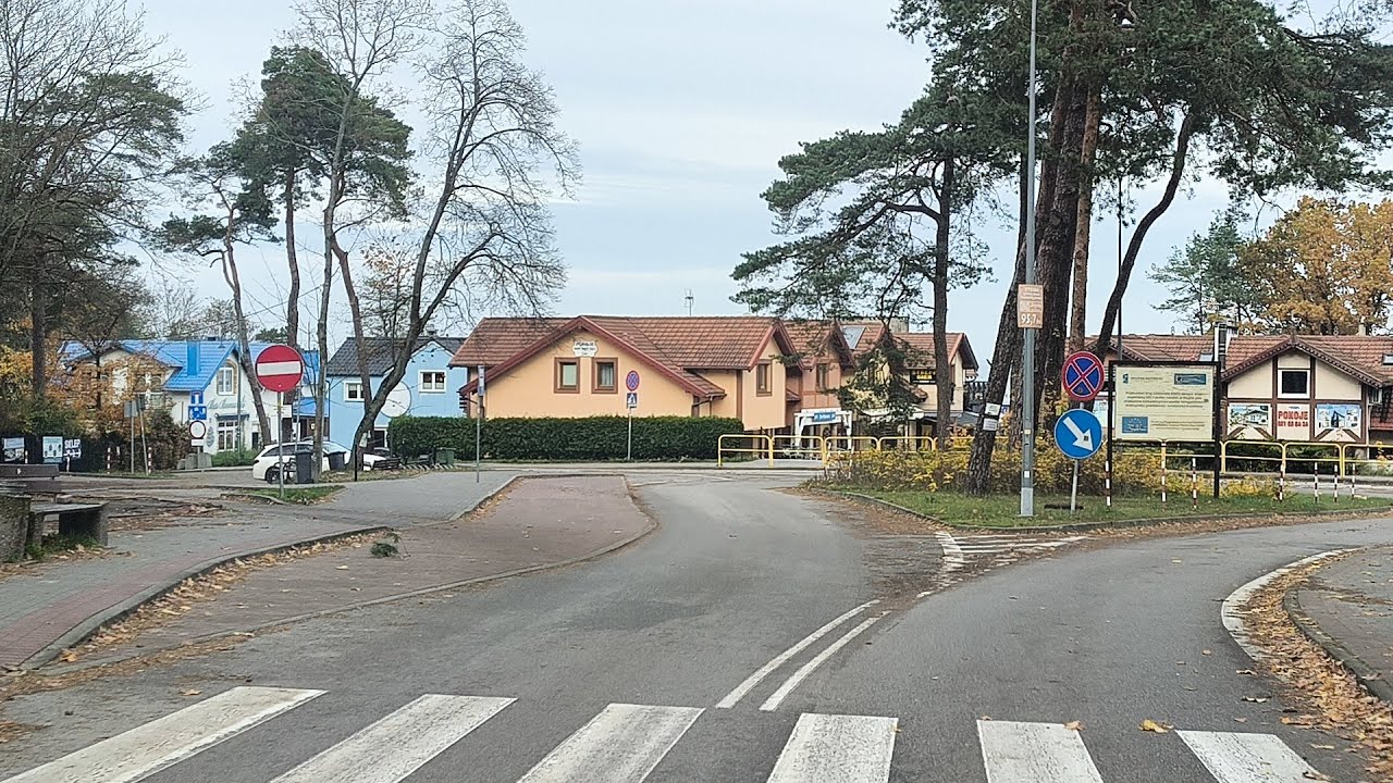 🌊🚗 Przejazd przez Stegnę i dojazd na plażę — listopad 2025 🍂