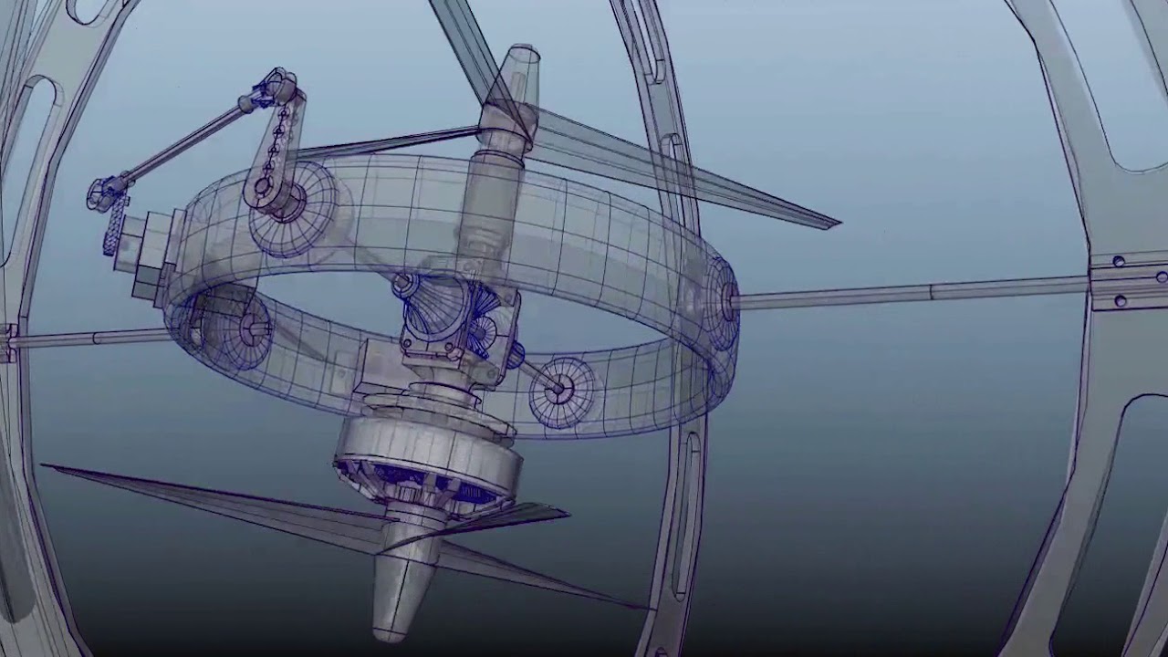 Patent granted: 4 Degrees of Freedom animation of Gimballed Coaxial Bicopter