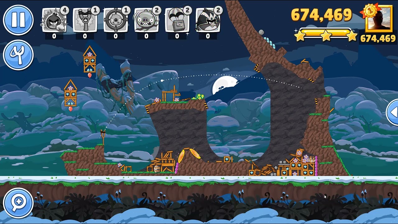 Angry birds friends torneio 1711  Level 3,4,9 e 10 no power