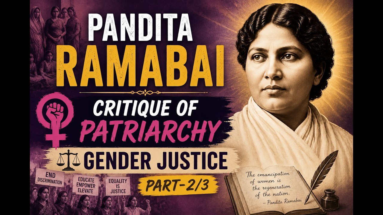 Pandita Ramabai | Critique of Patriarchy | Gender Justice | Part-2/3