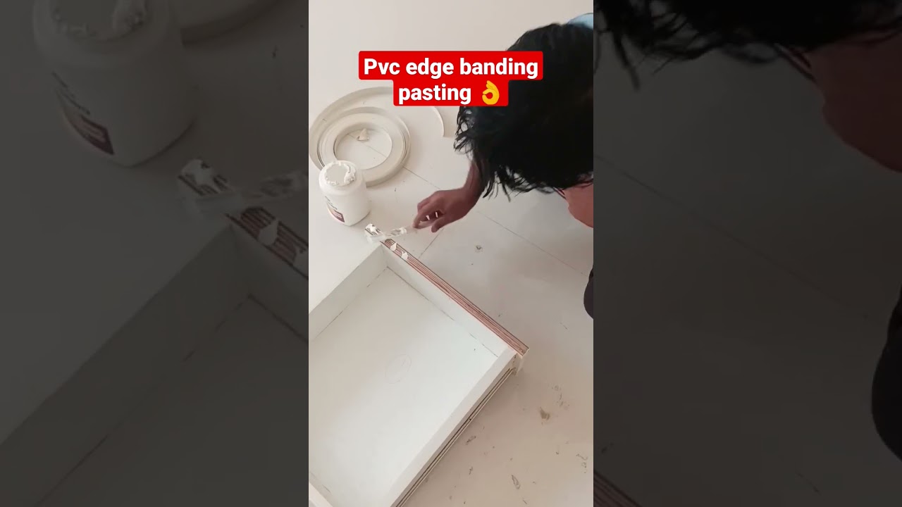 Pvc edge banding pasting kaise kartey hai?#edge #furniture