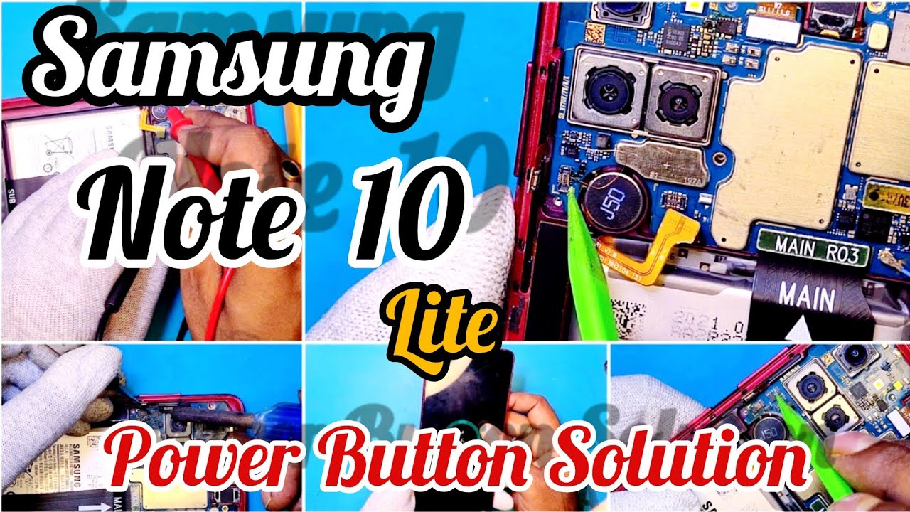 Samsung Note 10 Lite power button problem  solution #mobileengineer #samsung
