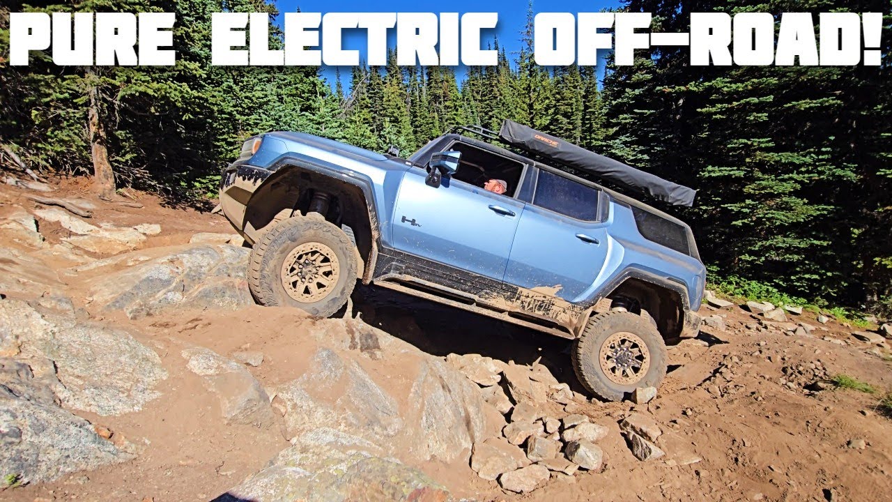 Первый электромобиль Hummer, преодолевший трассу Whipsaw Trail в Британской Колумбии, Канада