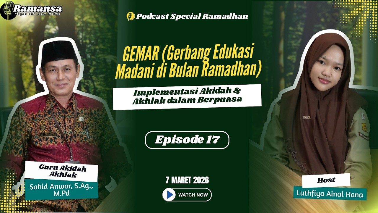 Implementasi Akidah & Akhlak dalam Berpuasa | Gemar Ep. 17 bersama Sahid Anwar, S.Ag., M.Pd