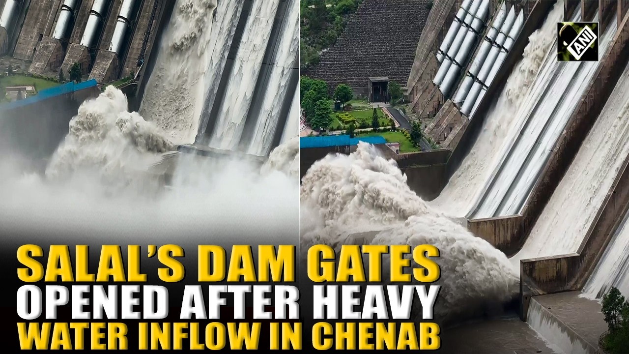 Salal Dam&rsquo;s gates opened after heavy water inflow in Chenab River on Sunday