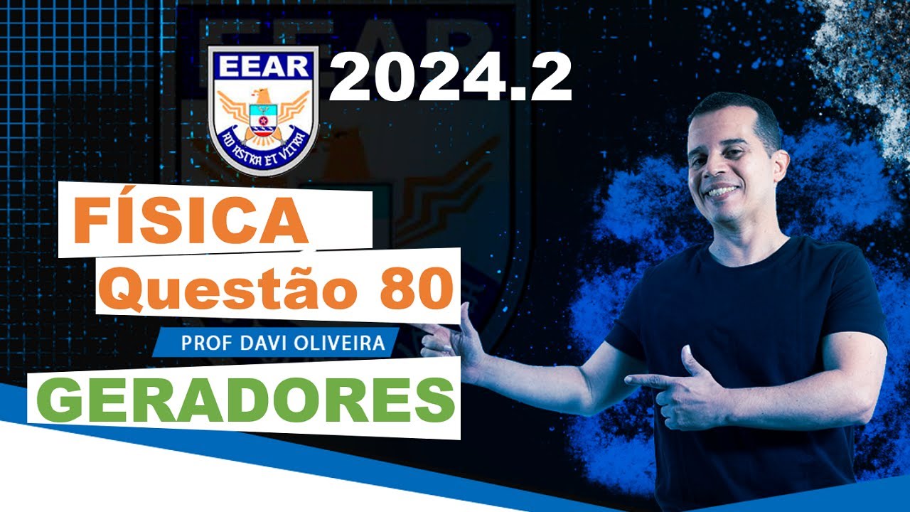EEAR 2024.2 | FÍSICA | UM GERADOR DE FORÇA ELETROMOTRIZ IGUA A  “ε” POSSUI