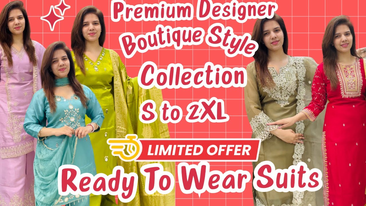 Premium Boutique style suits in just ₹990😱 |☎️7060550902 |S to 2XL |Wholesale Price