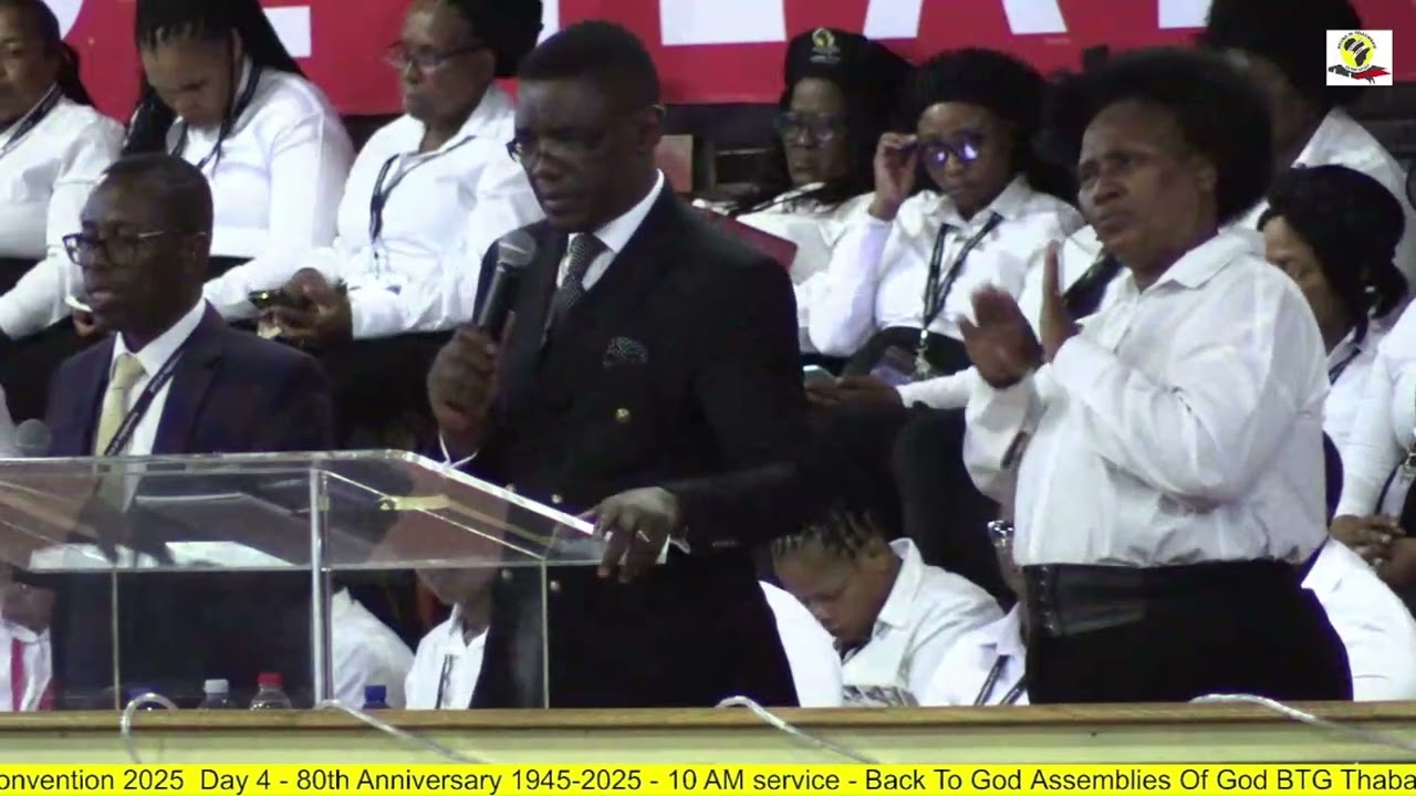 Assemblies of God Thaba Nchu Annual Passover Convention 2025 10 AM service Ps M Motete