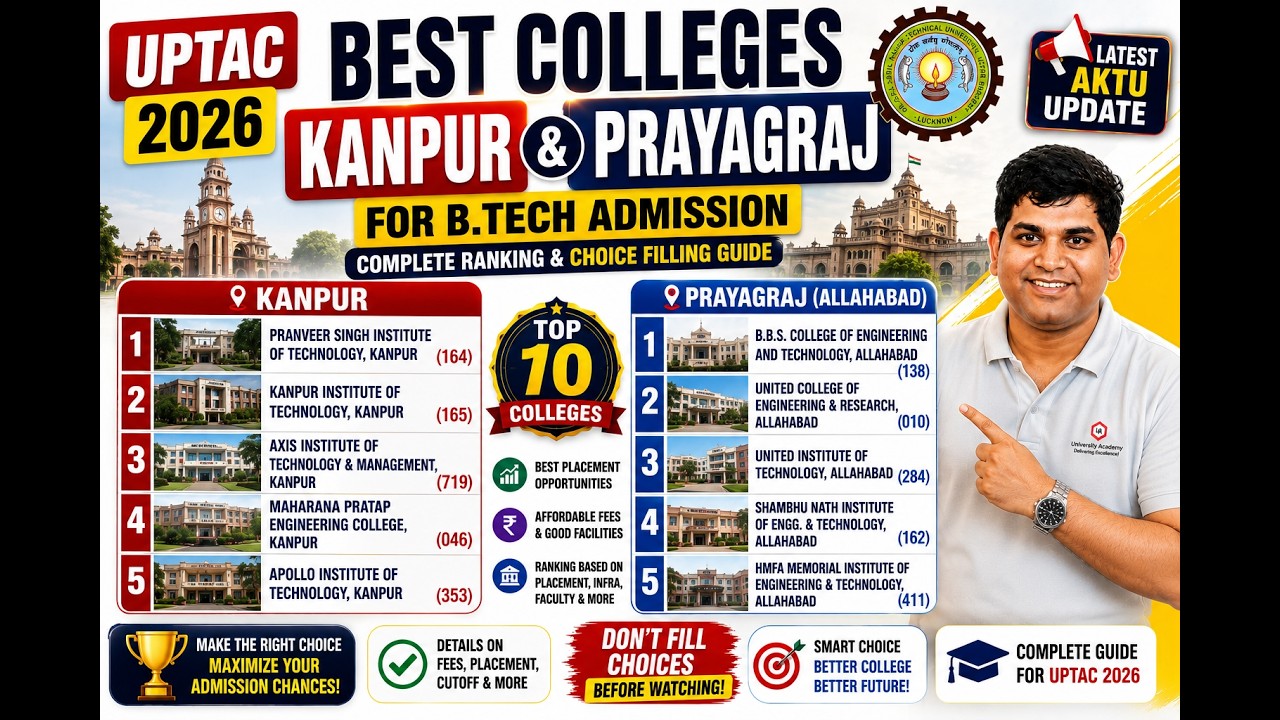 Top Engineering Colleges in Kanpur & Allahabad | UPTAC 2026 Choice Filling Guide