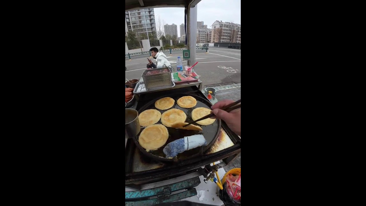 Uncut POV | Shaobing Roasting & Meat Frying | Real-Time Vendor Rhythm