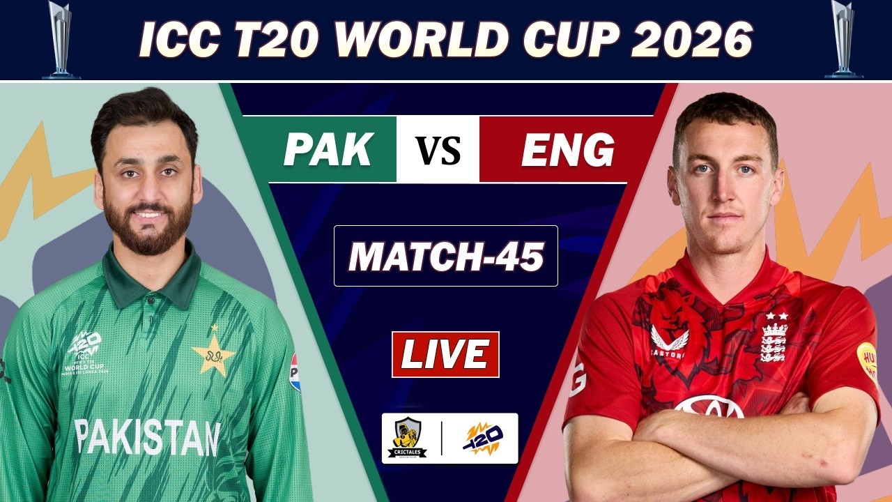 PAKISTAN VS ENGLAND MATCH 45 LIVE | PAK VS ENG ICC T20 WORLD CUP MATCH COMMENTARY | ENG 12 OVERS