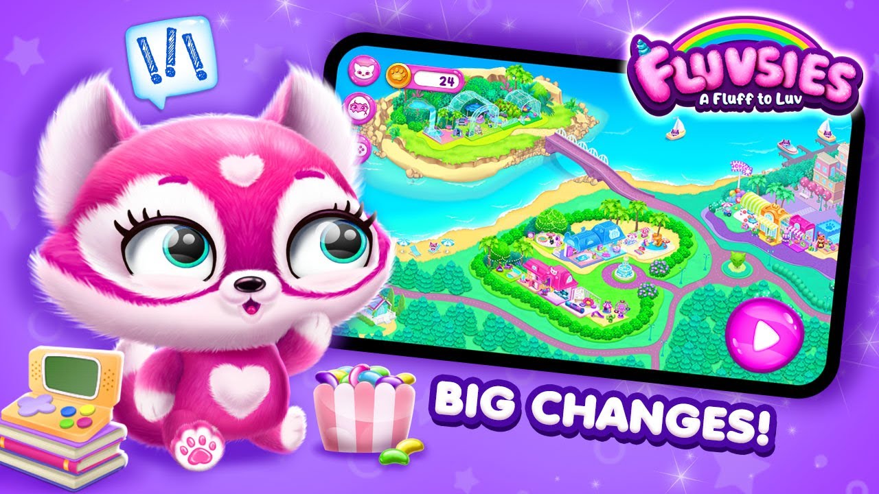 Fluvsies Game HUGE UPDATE! 😱 Pinky Fluvsie Plays New Update