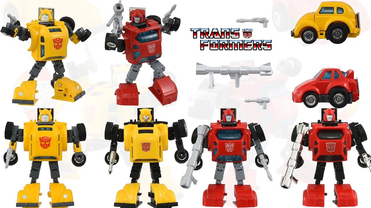 Takara Transformers Missing Link C-09 ANIME BUMBLBEE + CLIFFJUMPER Official Stock Images!!!