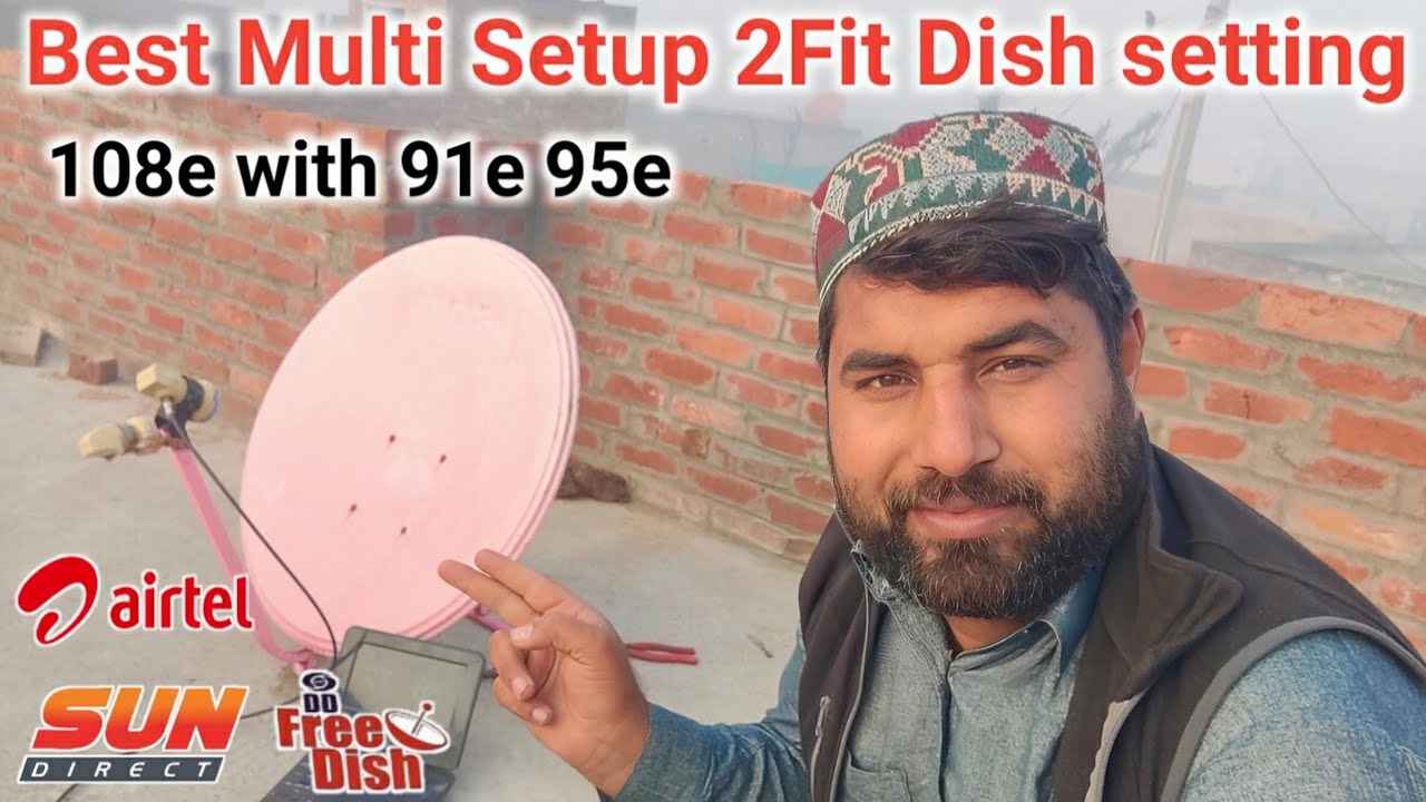 how to Best 2Fit Setup Airtel 108e with Sun direct 91e and Nss6 93e for Antenna Setting signal ok