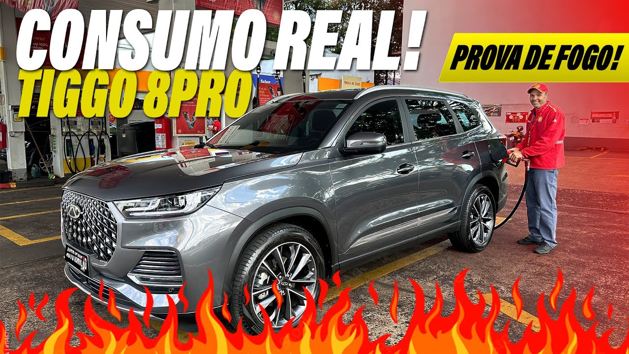 PROVA E FOGO TIGGO 8 PRO 2026 - Consumo Real na Estrada e na Cidade – Teste Preto no Branco!