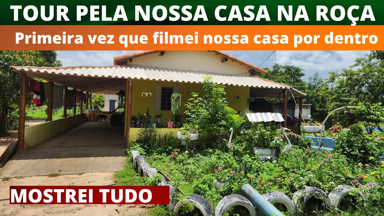 TOUR PELA NOSSA CASA NO SÍTIO. MOSTREI TODA CASA POR DENTRO. + DICAS PARA CASA NA ROÇA.