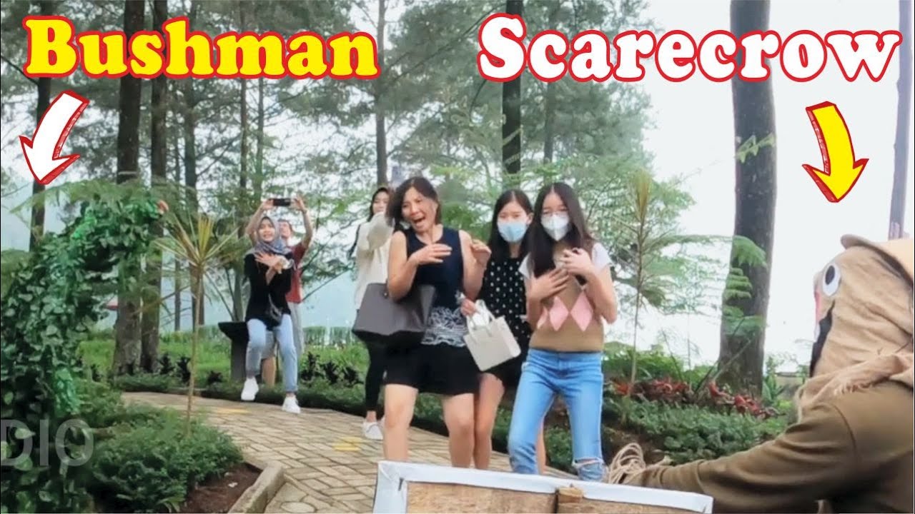 Bushman and Scarecrow prank || Endingnya diomelin korbannya..!!