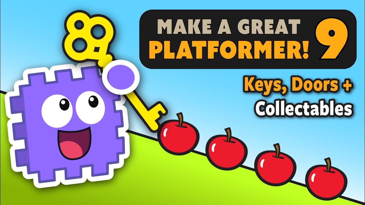 Scratch Platformer Game | 9. Collectables, Keys & Doors