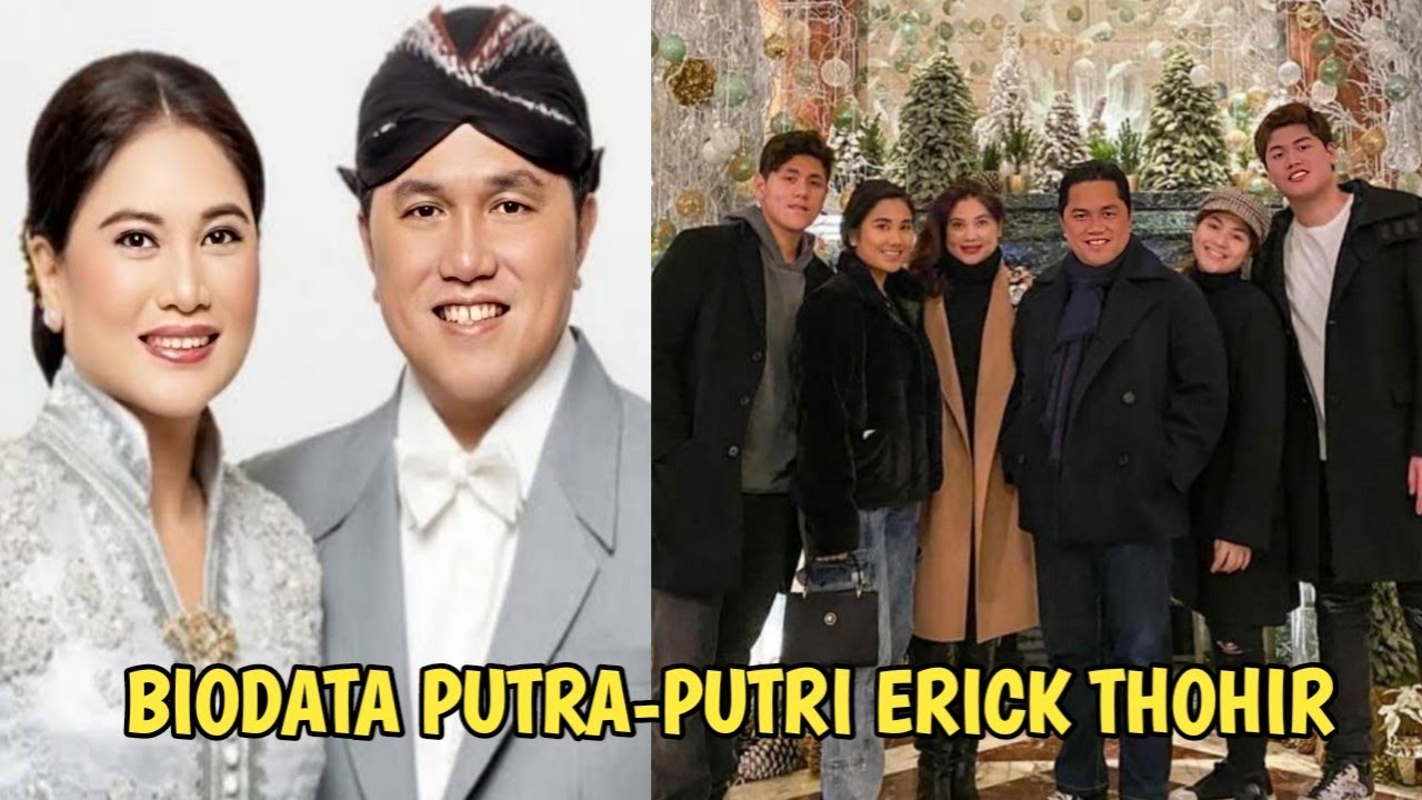 4 Anak Erick Thohir Yang Hobi Pakai Barang Branded