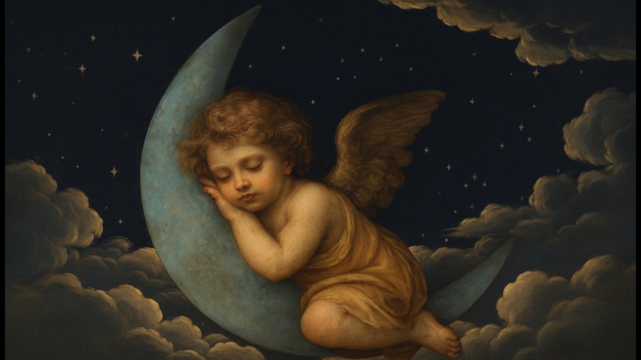 10 Hour White Noise for Baby Sleep 👶 Baby on the Moon Night Sky | Renaissance Baby Sleep Sounds