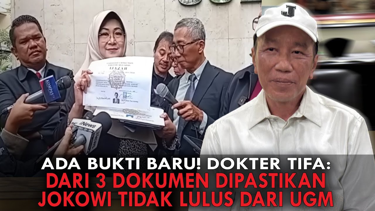 ADA BUKTI BARU! DOKTER TIFA: DARI 3 DOKUMEN DIPASTIKAN JOKOWI TIDAK LULUS DARI UGM