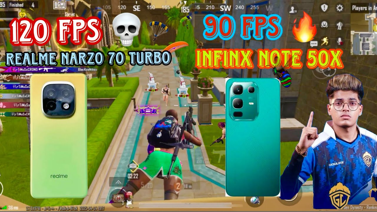 Realme narzo 70 turbo vs infinix note 50X full comparison battery 🔋 drain test lag? 2025 buy or not