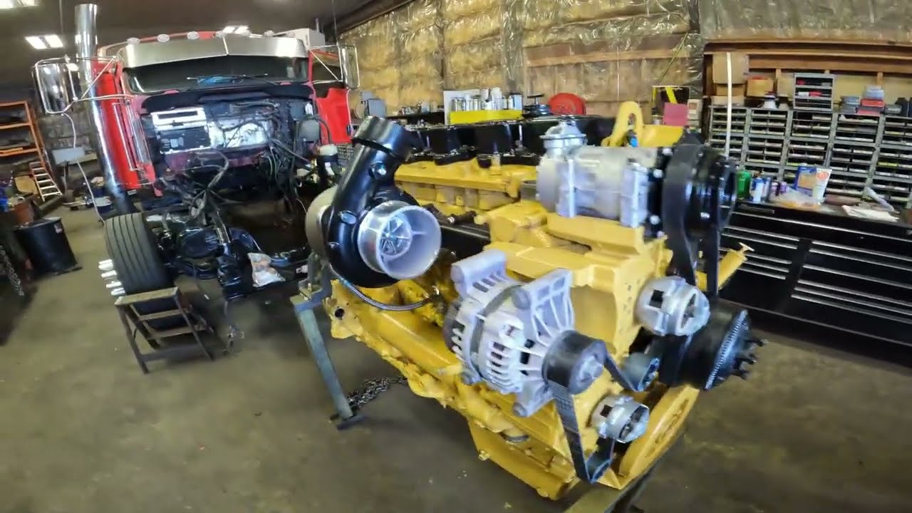 2007 Kenworth T600 Update: Days 16-17 - ACERT Single Turbo Conversion