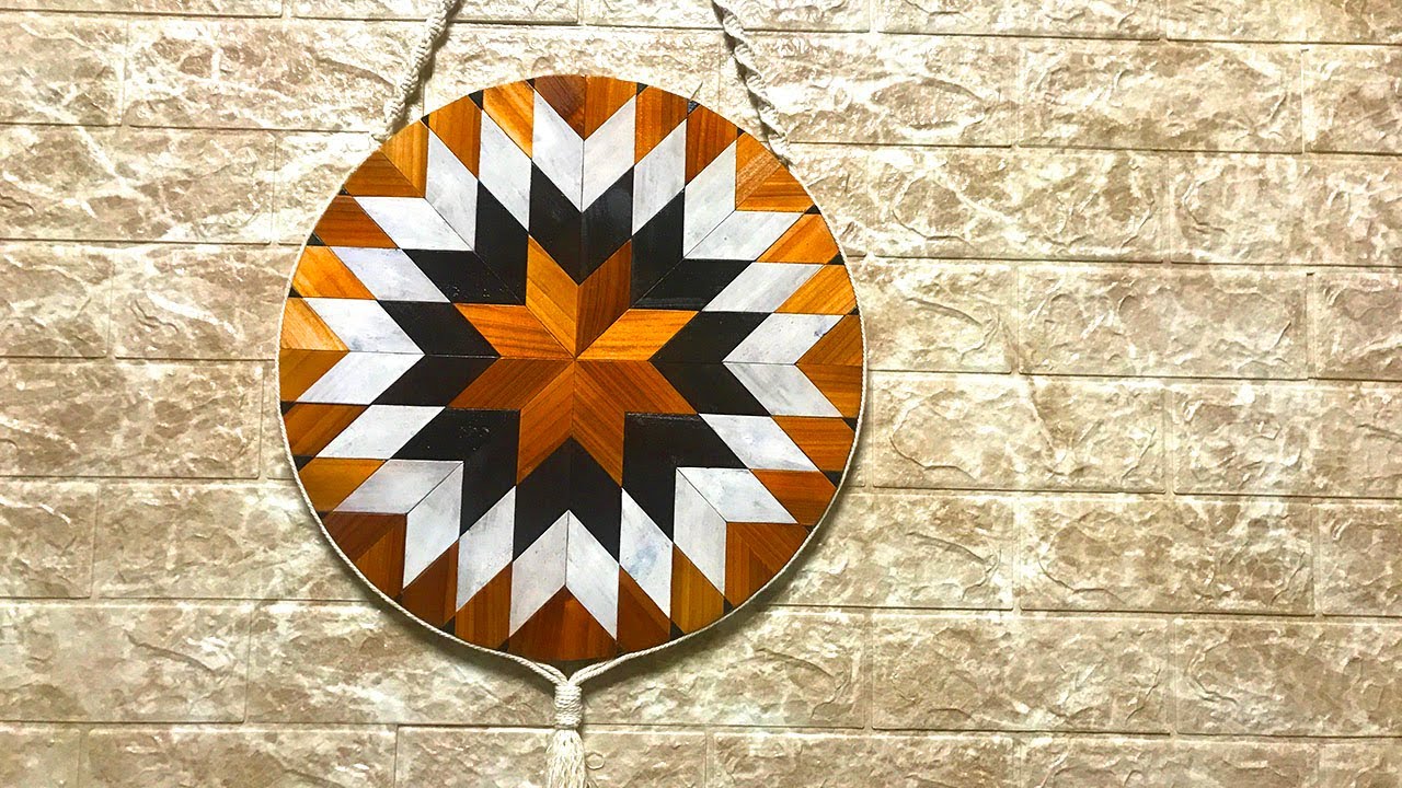 Round Wooden Wall Art - Modern Wood Art