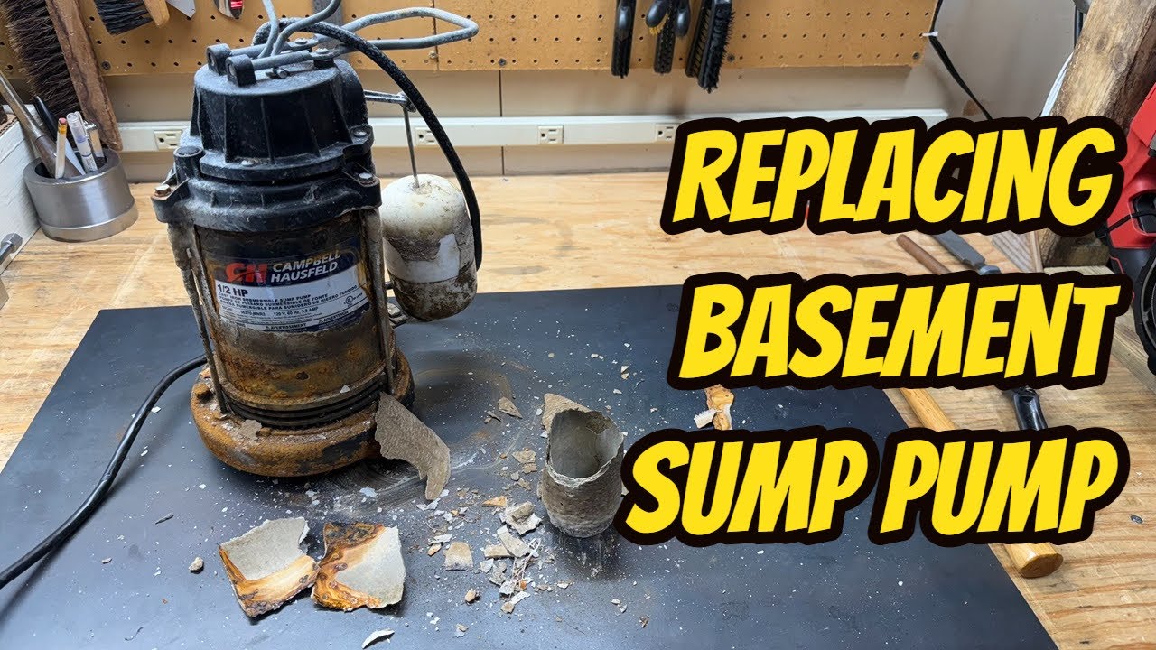 Replacing Basement Sump Pump - Preventative Maintenance