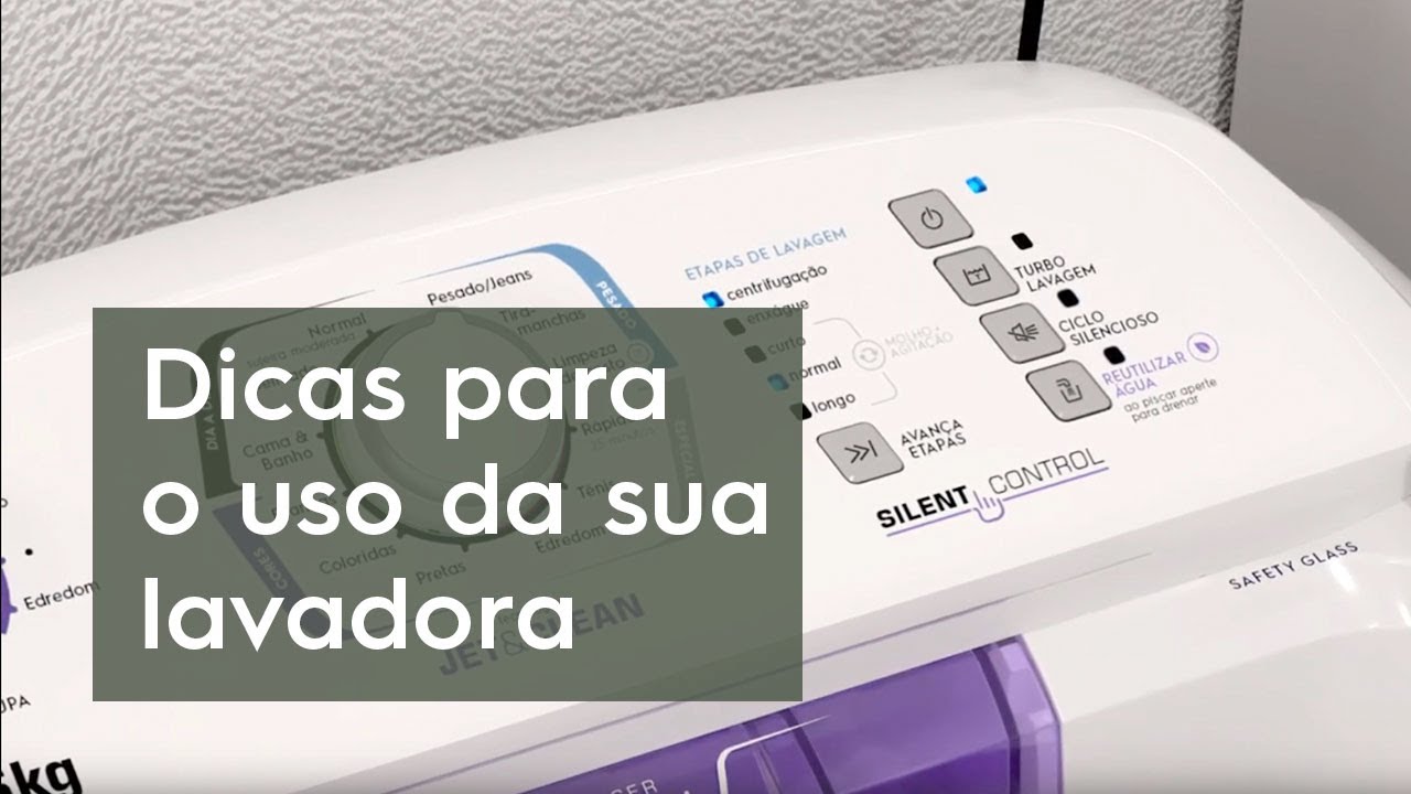Conheça as funções da sua lavadora de roupas
