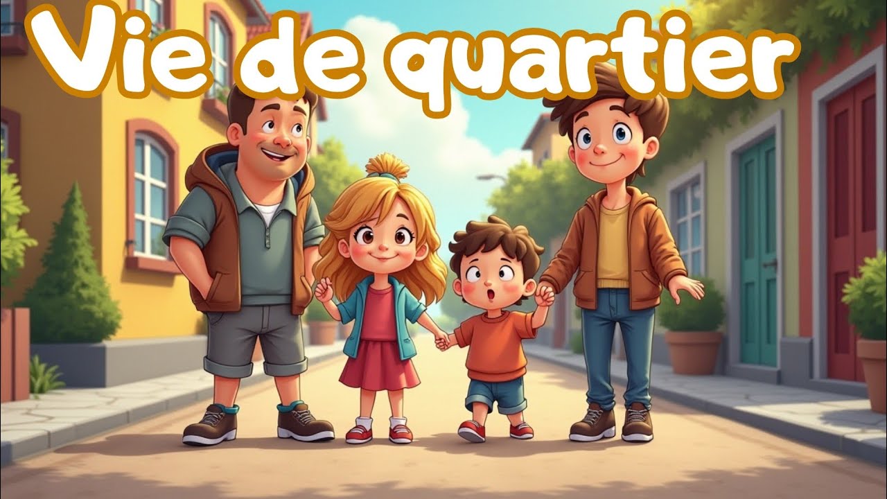  Vie de quartier | 4 ème année الجزائر | comptine 4AP  | أنشودة الفرنسية vie de quartier 