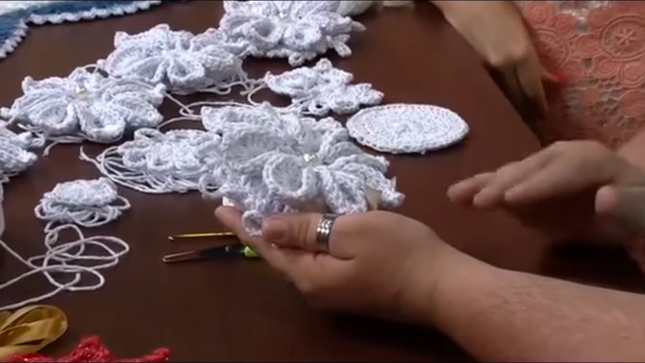 Porta Sabonete de Crochê Flor Mosquitinho com Bico por Marcelo Nunes - Programa Mulher.com