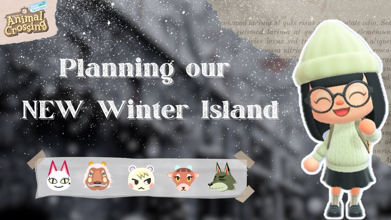 Планируем наш *НОВЫЙ* зимний остров | 🐻‍❄️ acnh