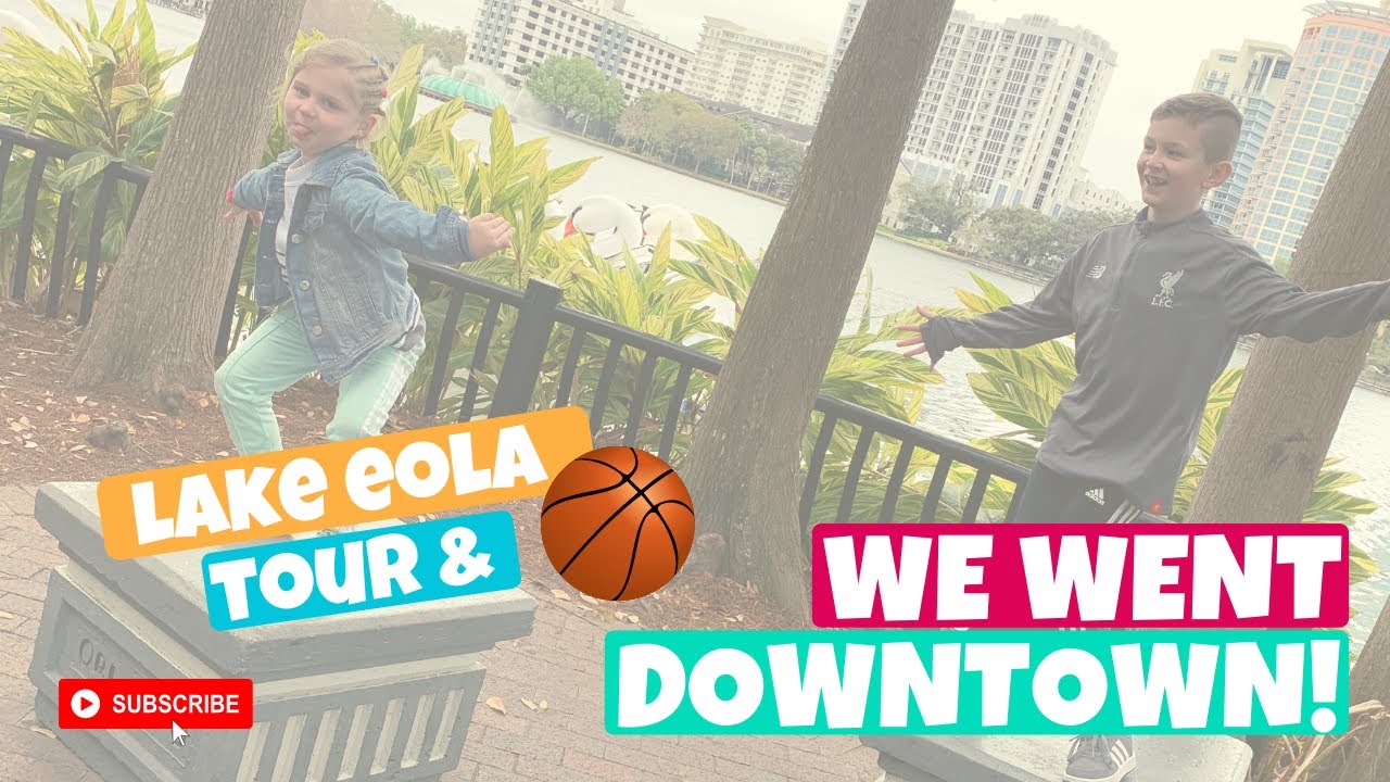 LAKE EOLA PARK ORLANDO FLORIDA & BASKETBALL DOWNTOWN!