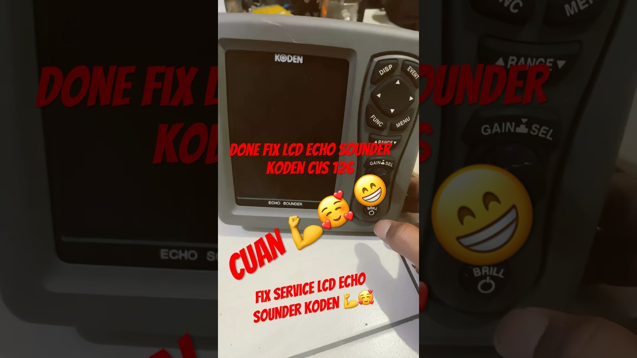 Echo sounder koden cvs 126 done fix LCD buram