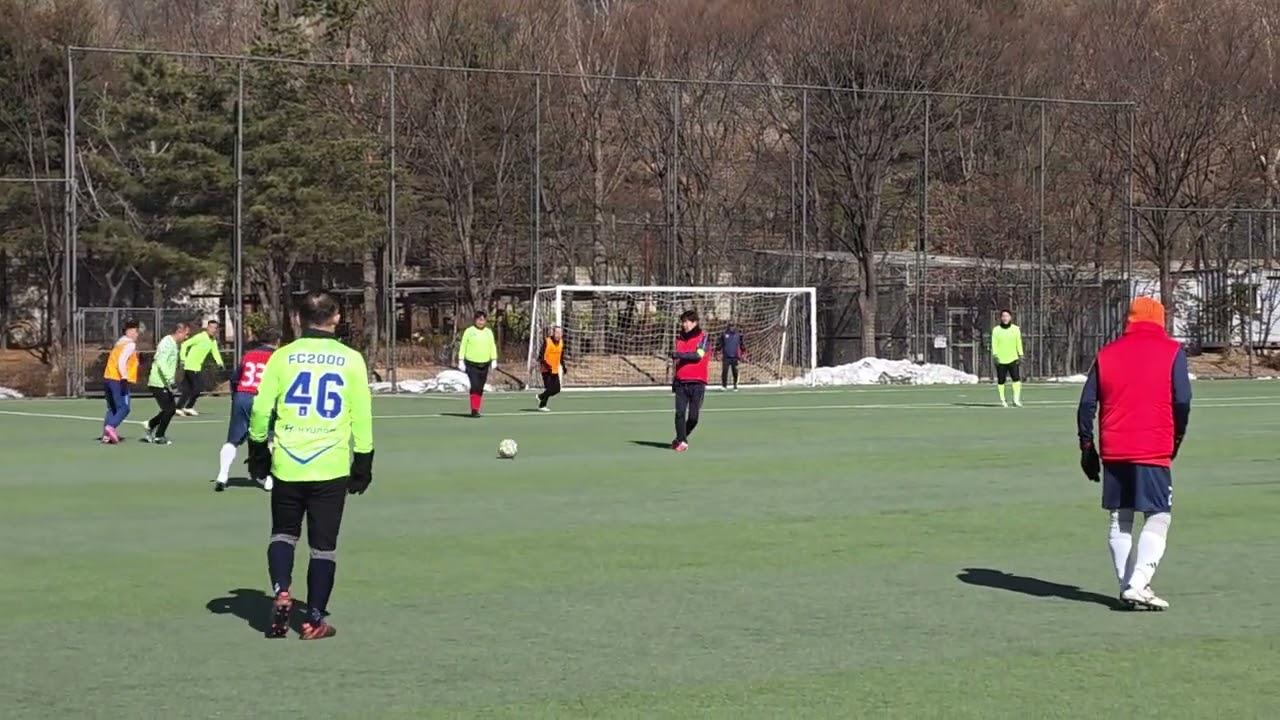 중앙 대 성북. 친선축구 경기