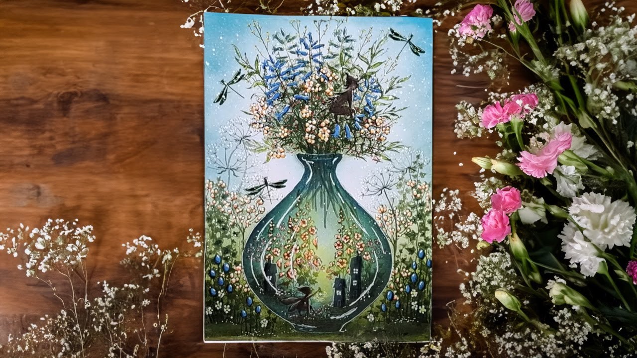 Beautiful Floral card by Mona Hauge 💐✨