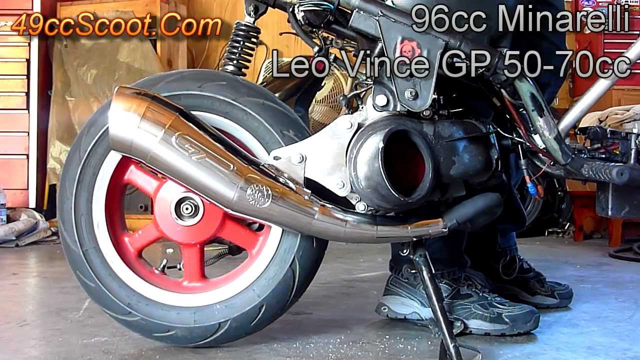 Leo Vince GP 50-70cc Two-Stroke Scooter Exhaust Sound Clips