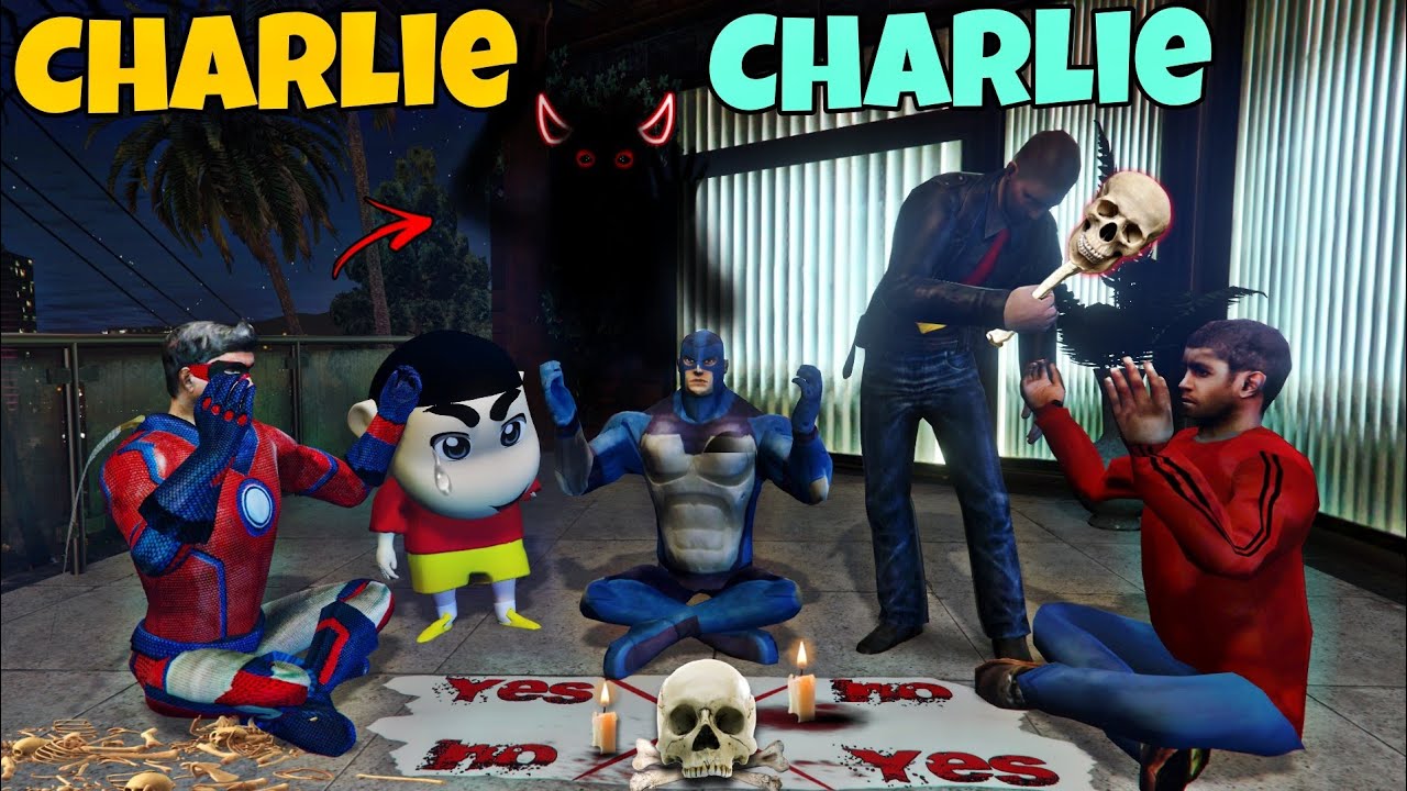 Rope Hero Tipson & Superhero Mutant Plays Charlie Charlie Horror Game Challenge || In Gta 5