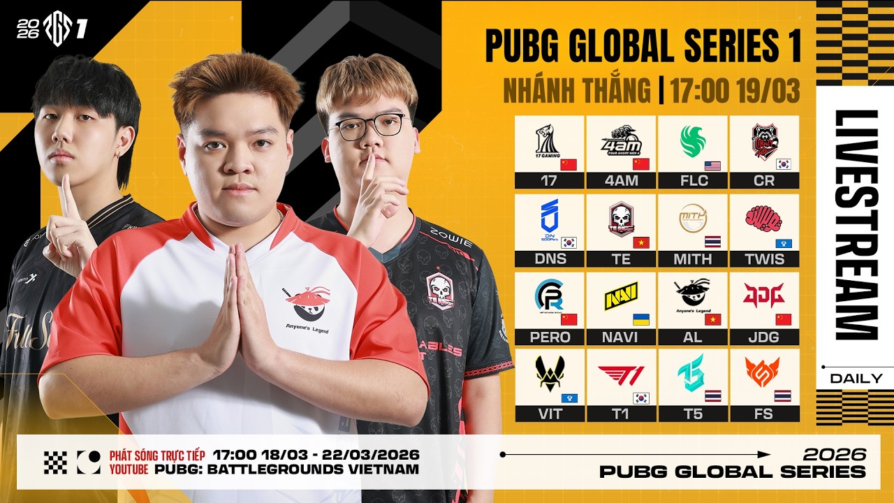 🏆 [PGS 1] Nhánh Thắng: TE, AL, 17, T1, NAVI, TWIS, FLC, PERO, 17,...