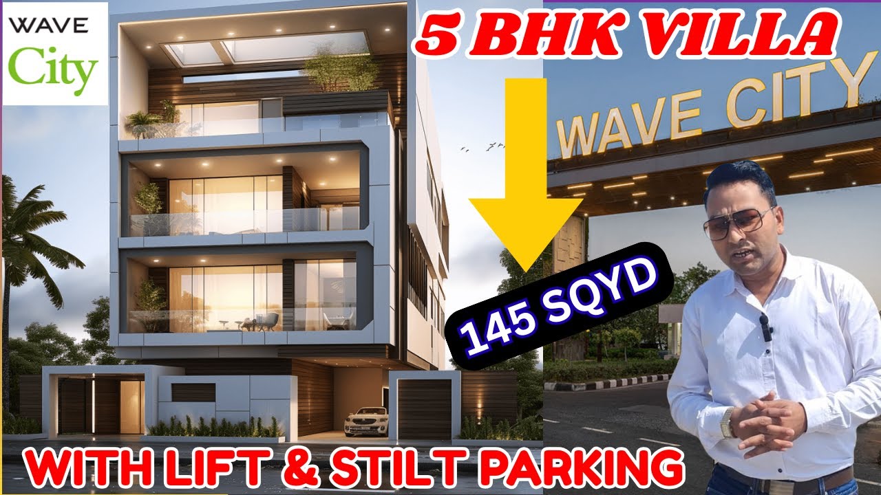 5 BHK Luxury Villa in Wave City NH-24 Ghaziabad | Stilt Parking | Sector-1