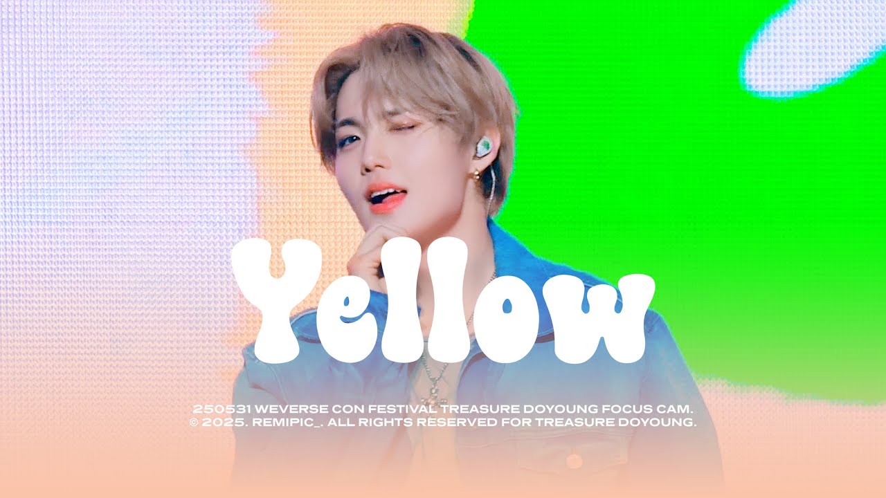 [4K] 250531 Weverse Con Festival | YELLOW | 트레저 도영 직캠 TREASURE DOYOUNG FANCAM