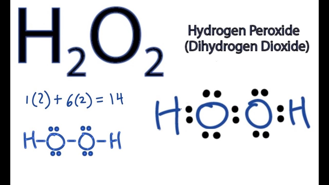H2O2 Lewis Structure - How to Draw the Dot Structure for H2O2