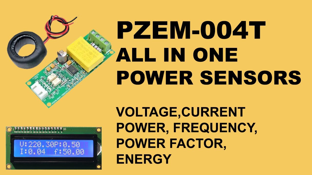 Учебное пособие по датчику PZEM-004T (измеритель тока, напряжения, частоты, мощности, коэффициент...